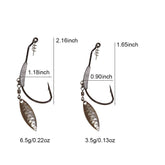 Close-up of twist lock mechanism on weighted fishing hook